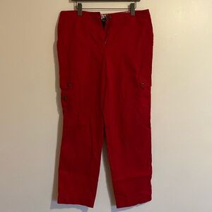 Ralph Lauren women Vibrant Red Cargo Pants